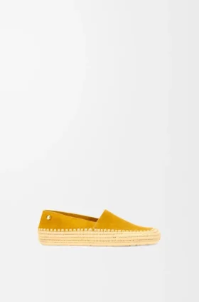 Rio Slipper in Suede and Raffia