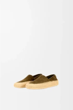 Rio Slipper in Suede and Raffia Rio Slipper in Suede and Raffia