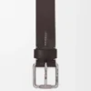 Roller Curve Belt in Vegetable-Tanned Calfskin