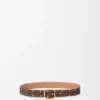 Rounded Soft Belt in Suede Calfskin Rounded Soft Belt in Suede Calfskin