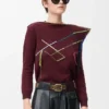 Rounded Soft Belt in Suede Calfskin Rounded Soft Belt in Suede Calfskin
