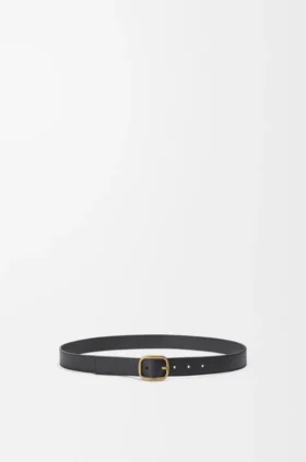 Rounded Soft Belt in Supple Grained Calfskin
