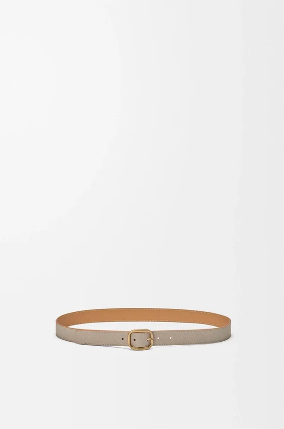 Rounded Soft Belt in Supple Grained Calfskin Rounded Soft Belt in Supple Grained Calfskin