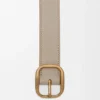 Rounded Soft Belt in Supple Grained Calfskin Rounded Soft Belt in Supple Grained Calfskin