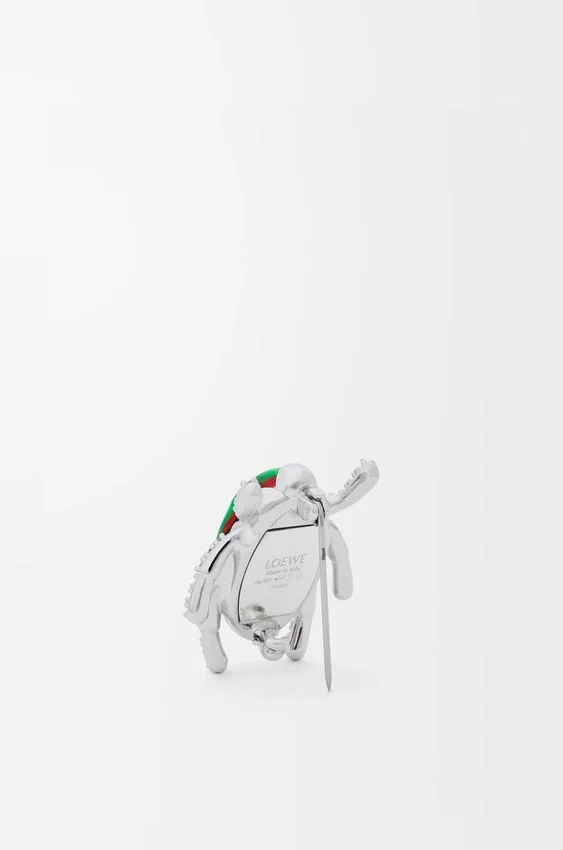 Scarabeo Brooch in Sterling Silver and Enamel Scarabeo Brooch in Sterling Silver and Enamel