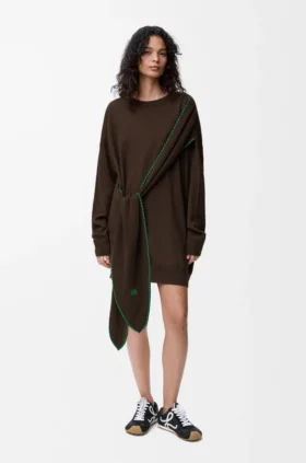 Scarf Dress in Wool