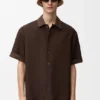Short Sleeve Shirt in Cotton and Linen