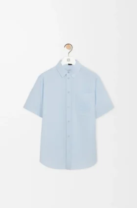 Short Sleeve Shirt in Cotton Blend