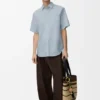 Short Sleeve Shirt in Cotton Blend