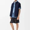 Short Sleeve Shirt in Cotton Blend