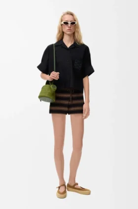 Short Sleeve Shirt in Cotton Blend