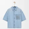 Short Sleeve Shirt in Denim