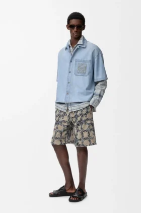 Short Sleeve Shirt in Denim