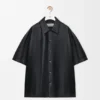 Short Sleeve Shirt in Nappa Lambskin