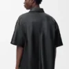 Short Sleeve Shirt in Nappa Lambskin
