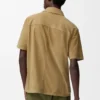 Short Sleeve Shirt in Suede Goatskin