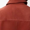 Short Sleeve Shirt in Suede Goatskin