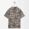 Short Sleeve Shirt in Terry Cotton Jacquard