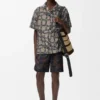 Short Sleeve Shirt in Terry Cotton Jacquard