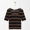 Short Sleeve Sweater in Cotton Blend Short Sleeve Sweater in Cotton Blend