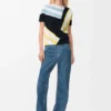 Short Sleeve Sweater in Cotton Blend Short Sleeve Sweater in Cotton Blend