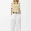 Short Sleeve Sweater in Cotton Blend Short Sleeve Sweater in Cotton Blend