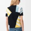 Short Sleeve Sweater in Cotton Blend Short Sleeve Sweater in Cotton Blend