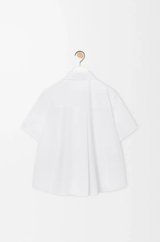Short Sleeve Trapeze Shirt in Cotton Short Sleeve Trapeze Shirt in Cotton