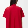 Short Sleeve Trapeze Shirt in Cotton Short Sleeve Trapeze Shirt in Cotton