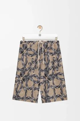 Shorts in Jacquard Terry