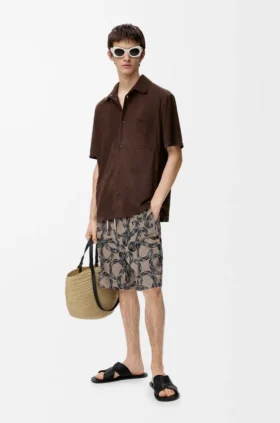 Shorts in Jacquard Terry