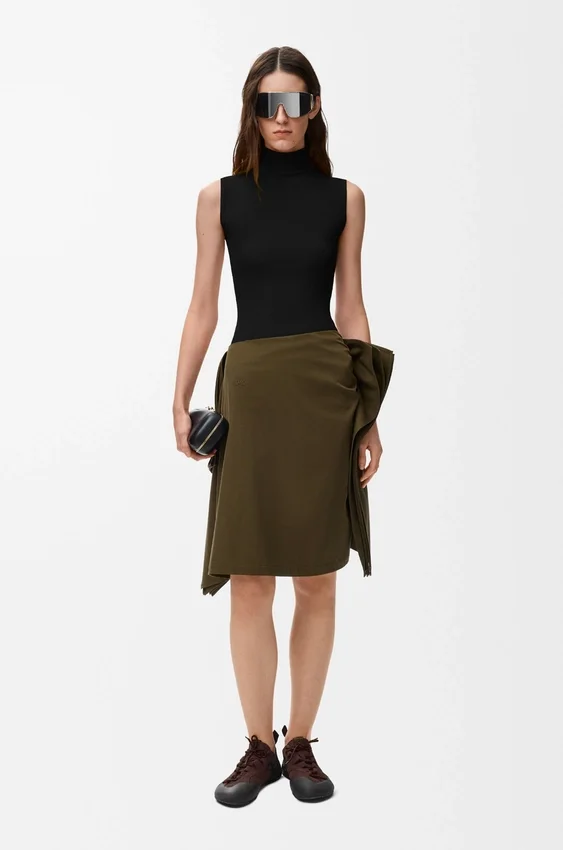 Skirt in Cotton and Silk Skirt in Cotton and Silk