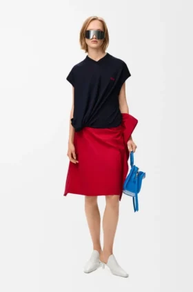 Skirt in Cotton and Silk