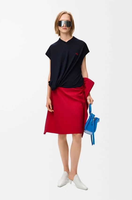 Skirt in Cotton and Silk Skirt in Cotton and Silk