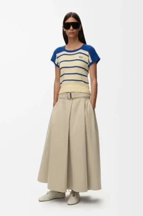 Skirt in Cotton and Silk
