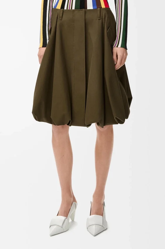 Skirt in Cotton and Silk Skirt in Cotton and Silk