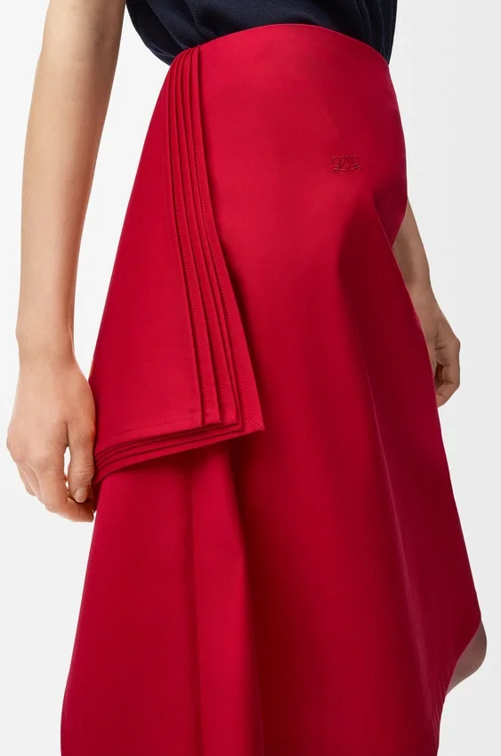 Skirt in Cotton and Silk Skirt in Cotton and Silk