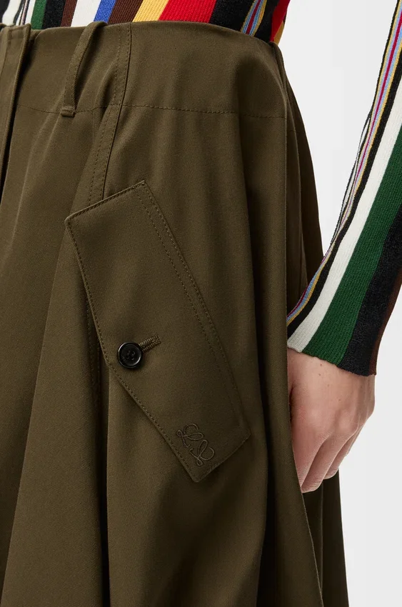 Skirt in Cotton and Silk Skirt in Cotton and Silk