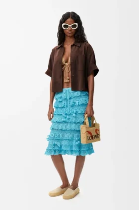 Skirt in Cotton Crochet