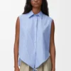 Sleeveless Shirt in Cotton Sleeveless Shirt in Cotton