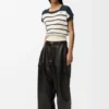 Sleeveless Sweater in Cotton and Wool
