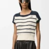 Sleeveless Sweater in Cotton and Wool