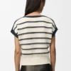 Sleeveless Sweater in Cotton and Wool