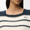 Sleeveless Sweater in Cotton and Wool