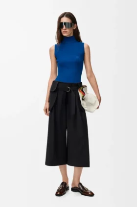 Sleeveless Top in Viscose Blend Sleeveless Top in Viscose Blend
