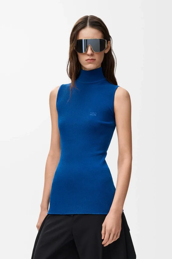 Sleeveless Top in Viscose Blend Sleeveless Top in Viscose Blend