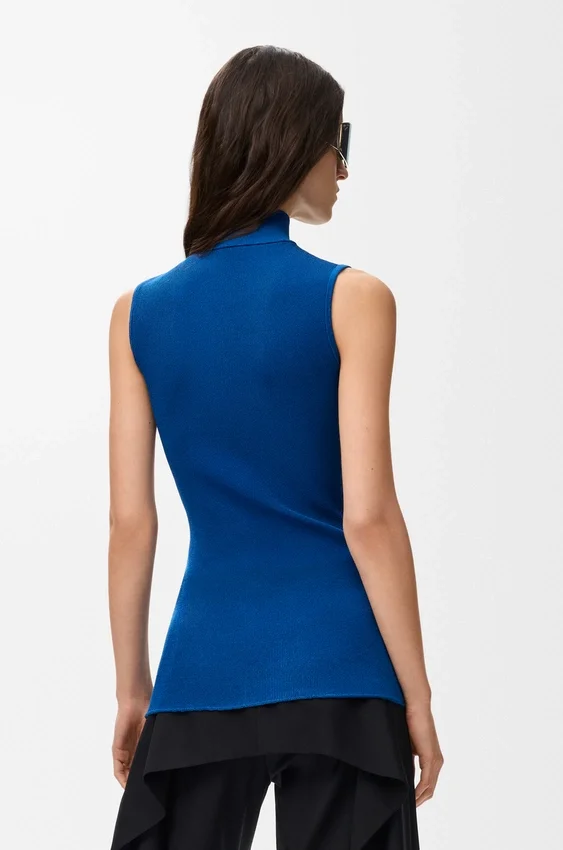 Sleeveless Top in Viscose Blend Sleeveless Top in Viscose Blend