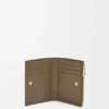Slim Compact Wallet in Shiny Calfskin
