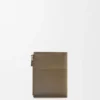 Slim Compact Wallet in Shiny Calfskin