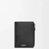 Slim Compact Wallet in Textured Classic Calfskin